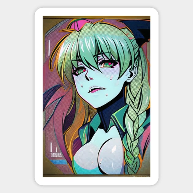 Asuka Aensland Sticker by mindworldz